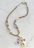 Citrine and Amethyst Necklace