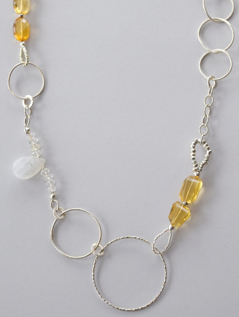 Citrine Circular Necklace