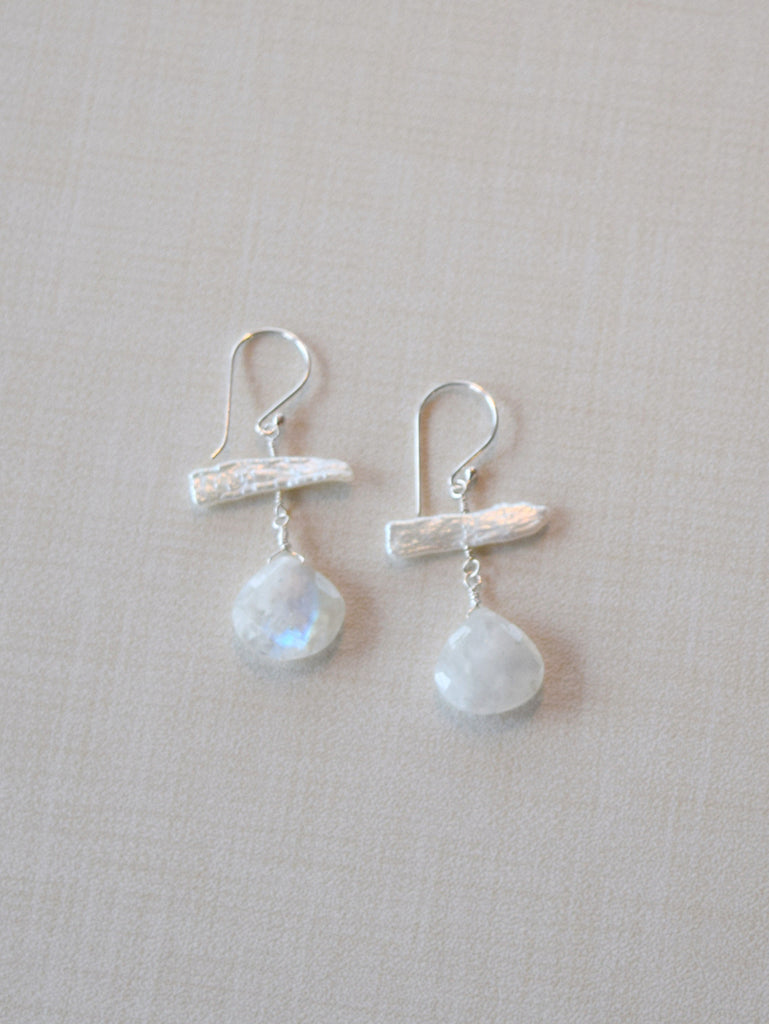 Moonstone Teardrop Earrings