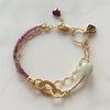 Garnet and Gold Bracelet