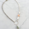 Gray Labradorite and Moonstone Necklace